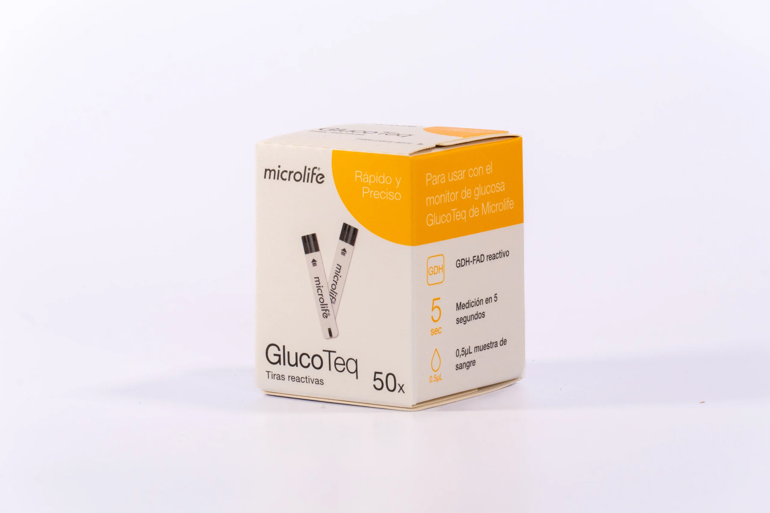 TIRAS REACTIVAS x 50 GLUCOTEQ MICROLFE - Imagen 2
