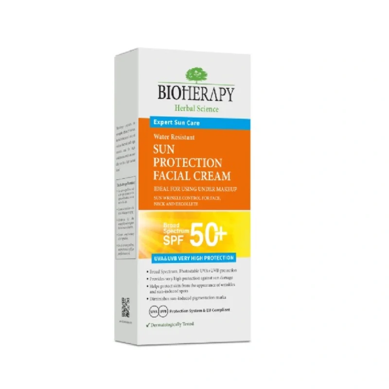 BIOHERAPY SUN PROTECTION FACIAL CREAM SPF 50+, 75 ML